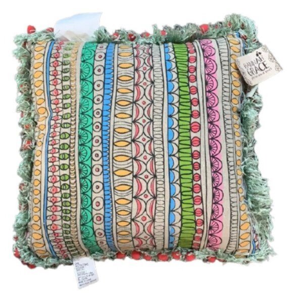 Hannah Grace Kindred Spirits Throw Pillow Set of 2 | Gold Foil Flower - Picture 3 of 7